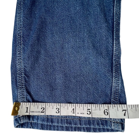 ❌SOLD❌ Free People Chloe Baby Barrel Jeans High Waist Straight Leg Blue Small S - Picture 14 of 17